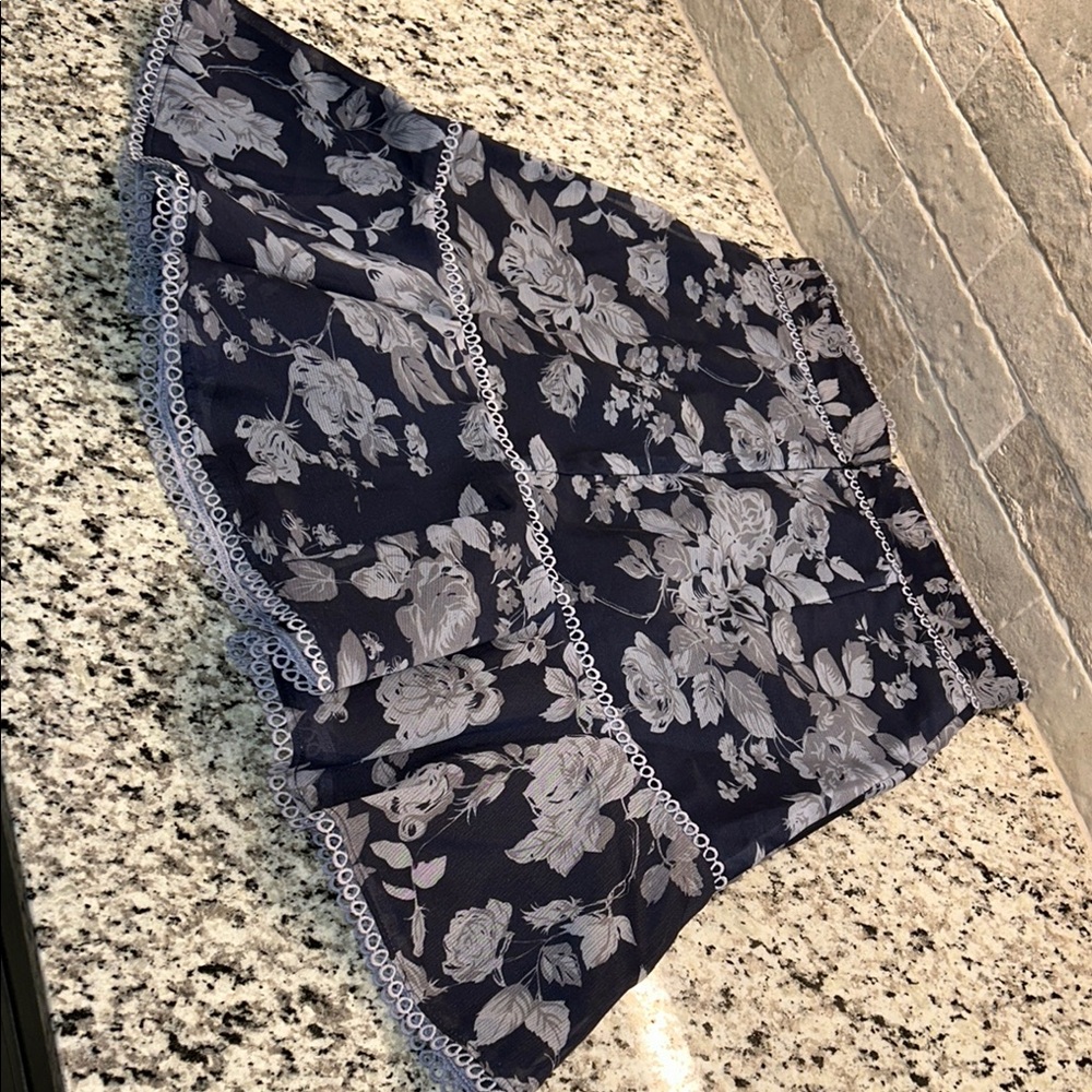 KEEPSAKE the Label Blue Fit and Flare Ruffled Mini Skirt - Picture 9 of 9